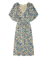 The Fairground Dress - Blue Scattered Bloom