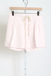 Drawstring Pleat Front Short - Blush Pink