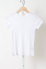 The Pointelle Baby Tee - Powder