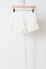 Serenia Lace Edge Short - White