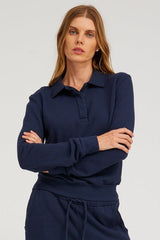 Polo Sweatshirt - Navy