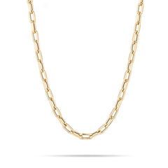 16" 5.3mm wide Italian Chain Link Necklace - 14K Yellow Gold (By Special Order)