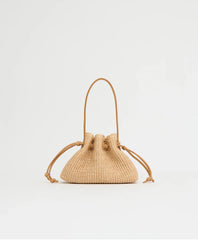 Drawstring Pouchette - Natural
