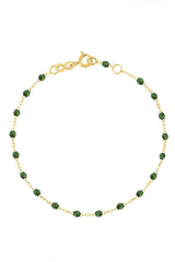 6.7" Classic Gigi Bracelet - Scarab + Yellow Gold