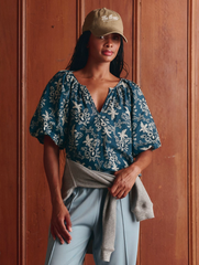 The Blythe Top - Indigo Bandana
