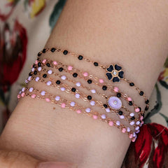 6.7" Classic Gigi Bracelet - Lilac + Yellow Gold