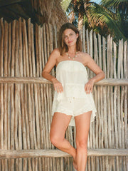 Serenia Lace Edge Short - White