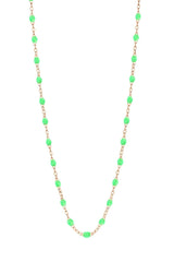 16.5" Classic Gigi Necklace - Neon + Rose Gold