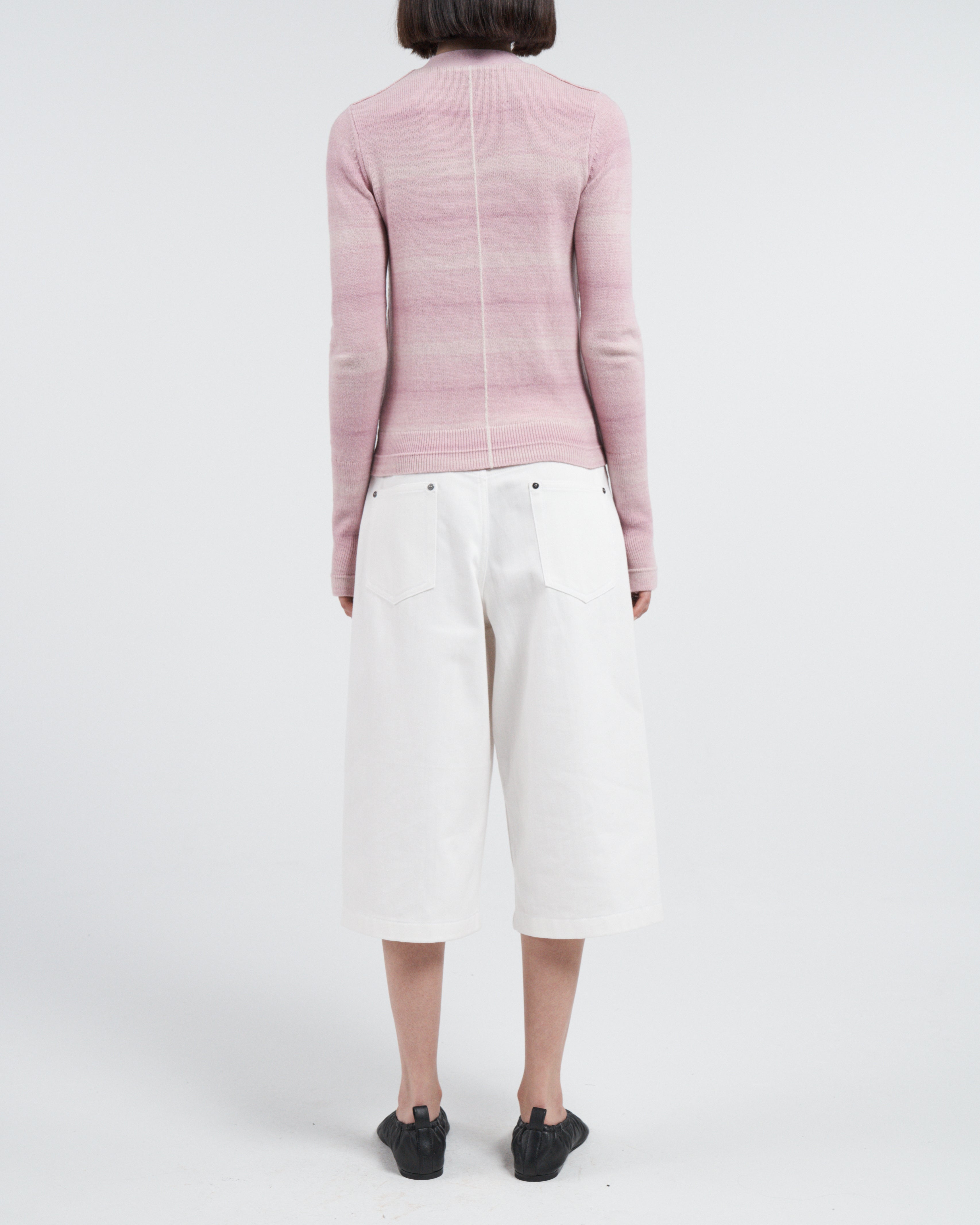 Featherweight Slim Cardigan - Space Dye Pink