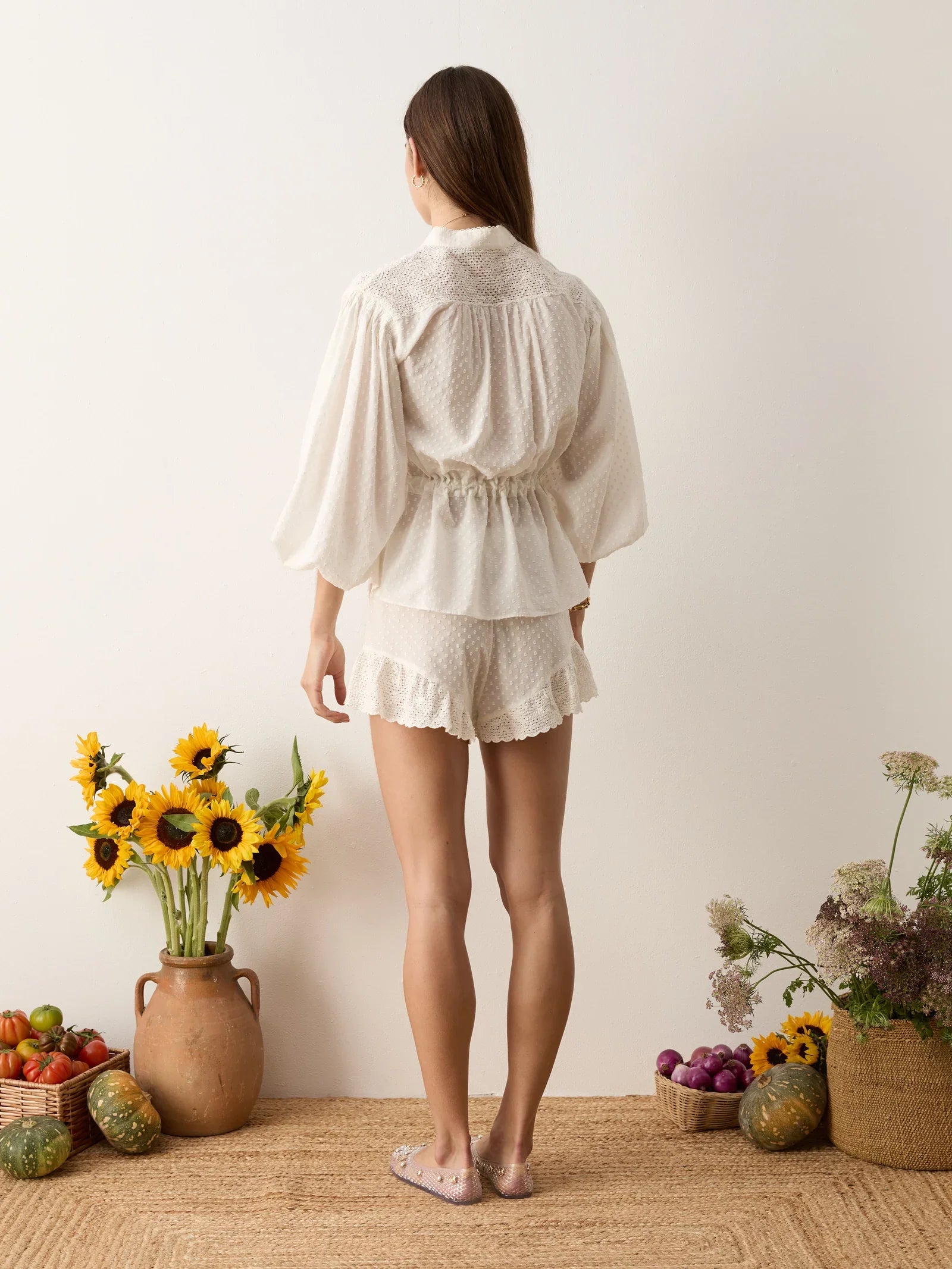 Serenia Lace Edge Short - White