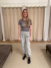 Ribbed Baby Tee - Grey