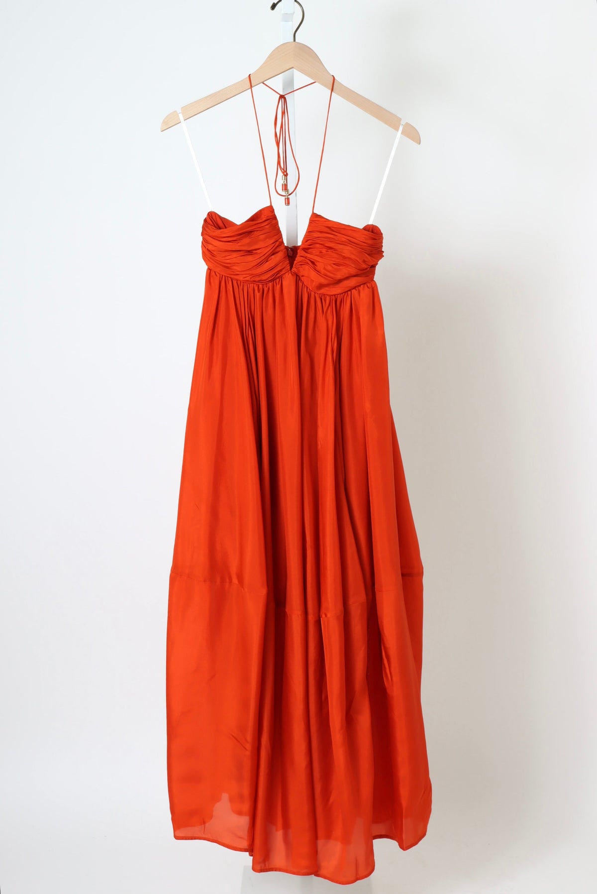Mahon Halter Maxi Dress - Tangerine