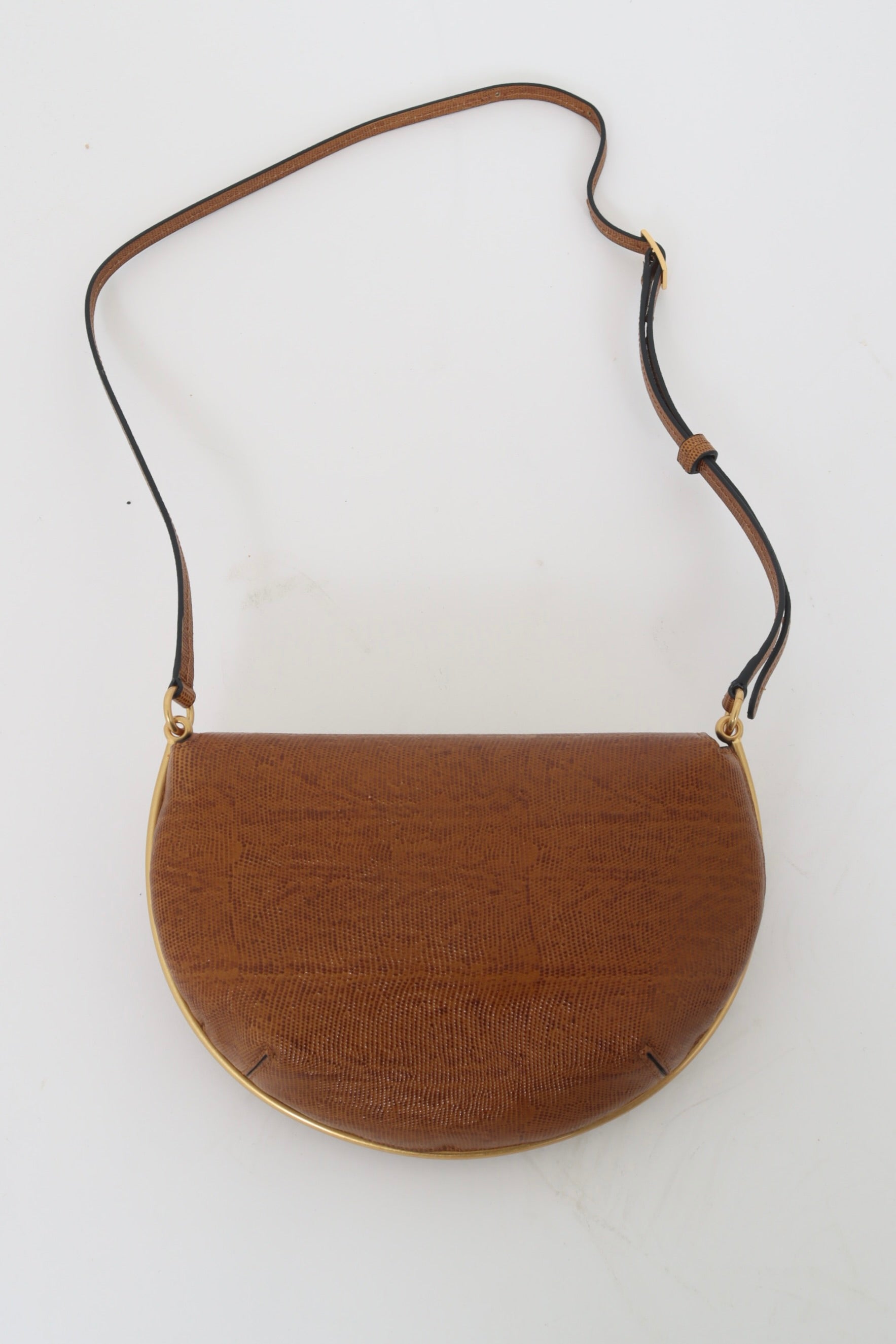 Kate Mini Crossbody - Tobacco Lizzard