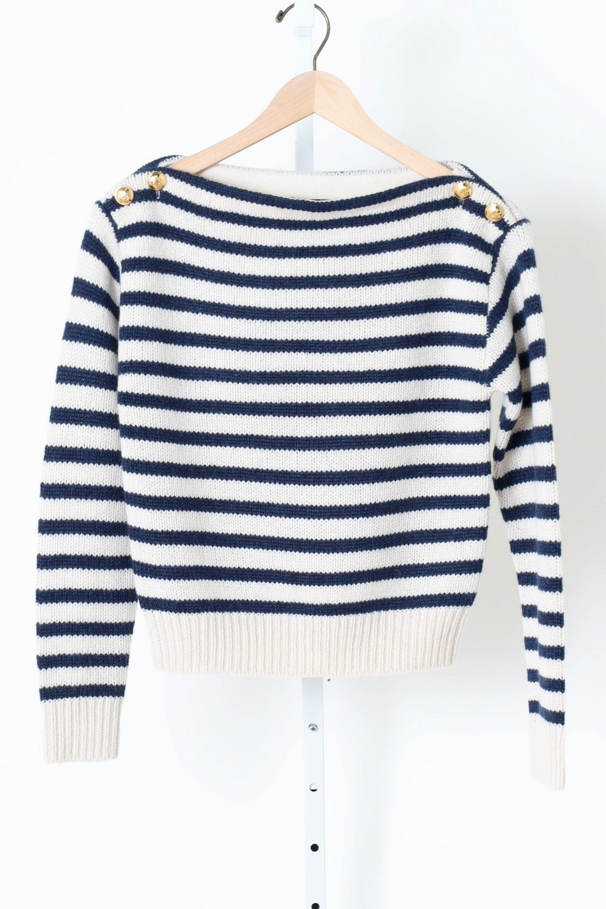 Tandy Sweater - Ivory/Marine Stripe