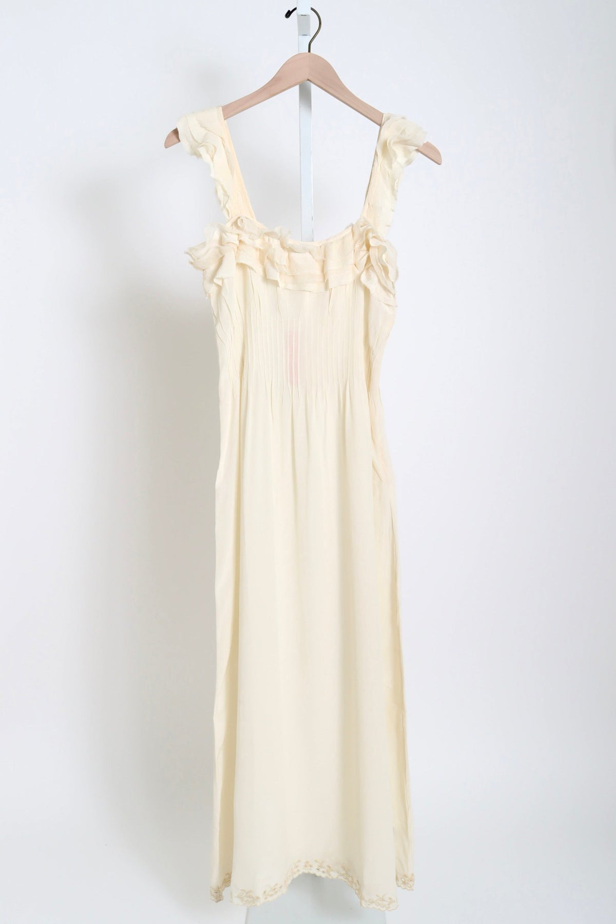 Amalie Silk Dress - Cream