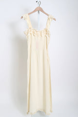 Amalie Silk Dress - Cream