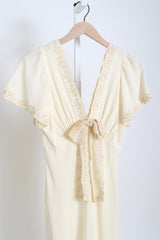 Brunello Silk Dress - Cream