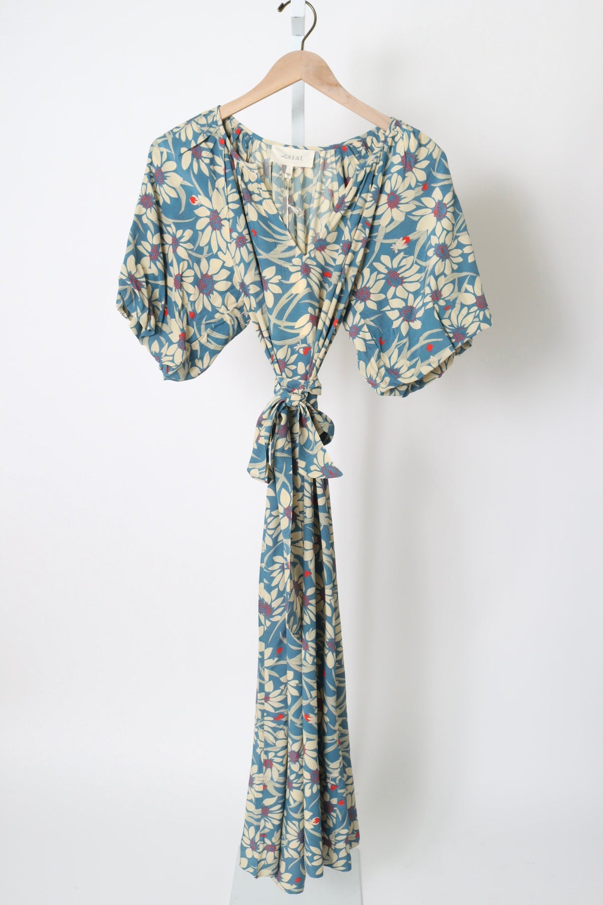 The Fairground Dress - Blue Scattered Bloom