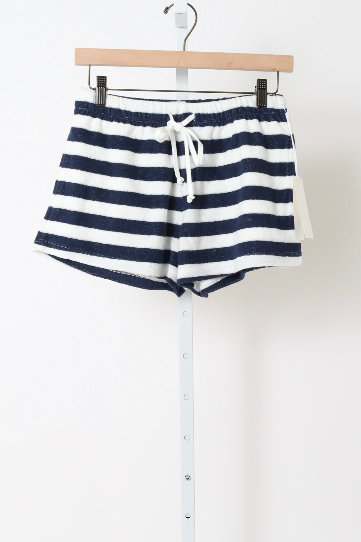 Shallis Shorts in Terry - Navy / Ivory