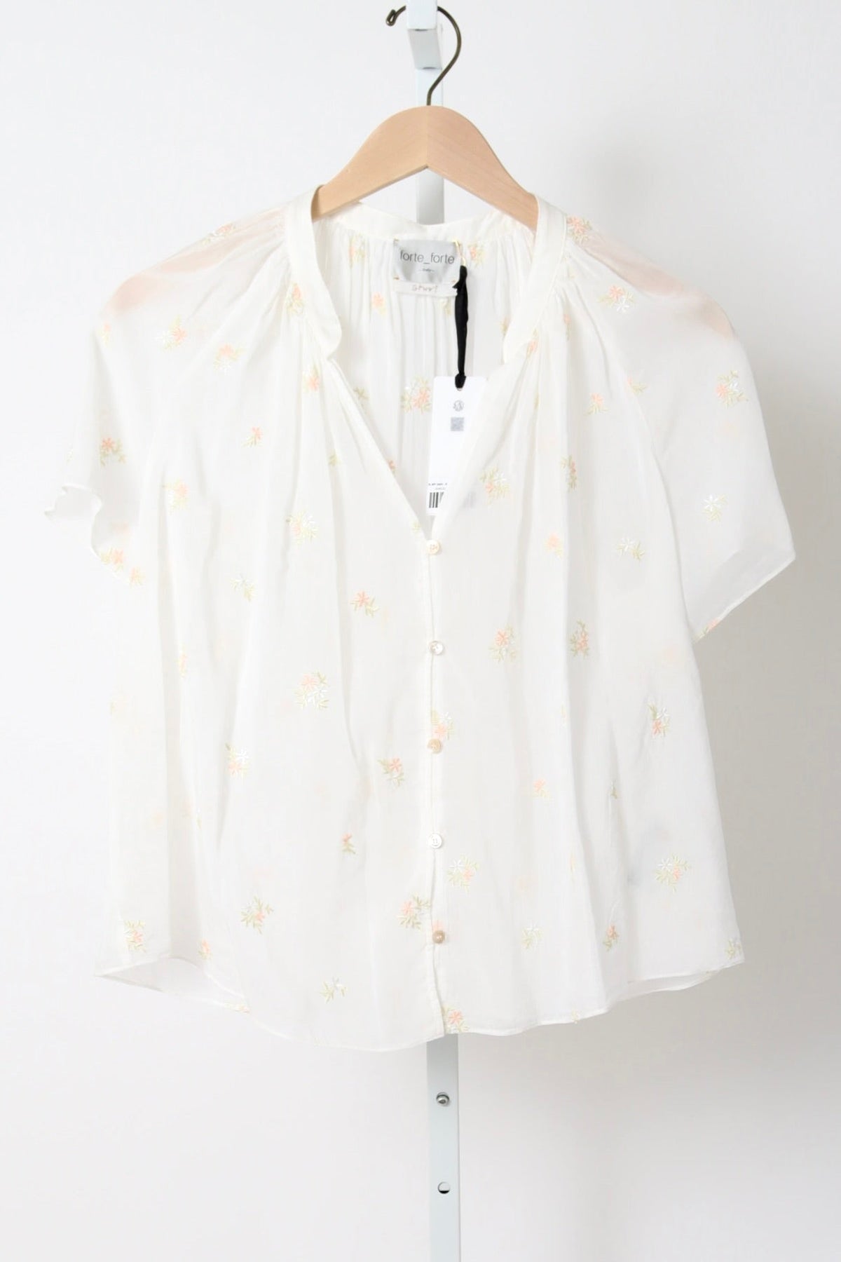 14876_MY Shirt - Bohemian Shirt with “Petites Fleurs” Embroidery - Ivory