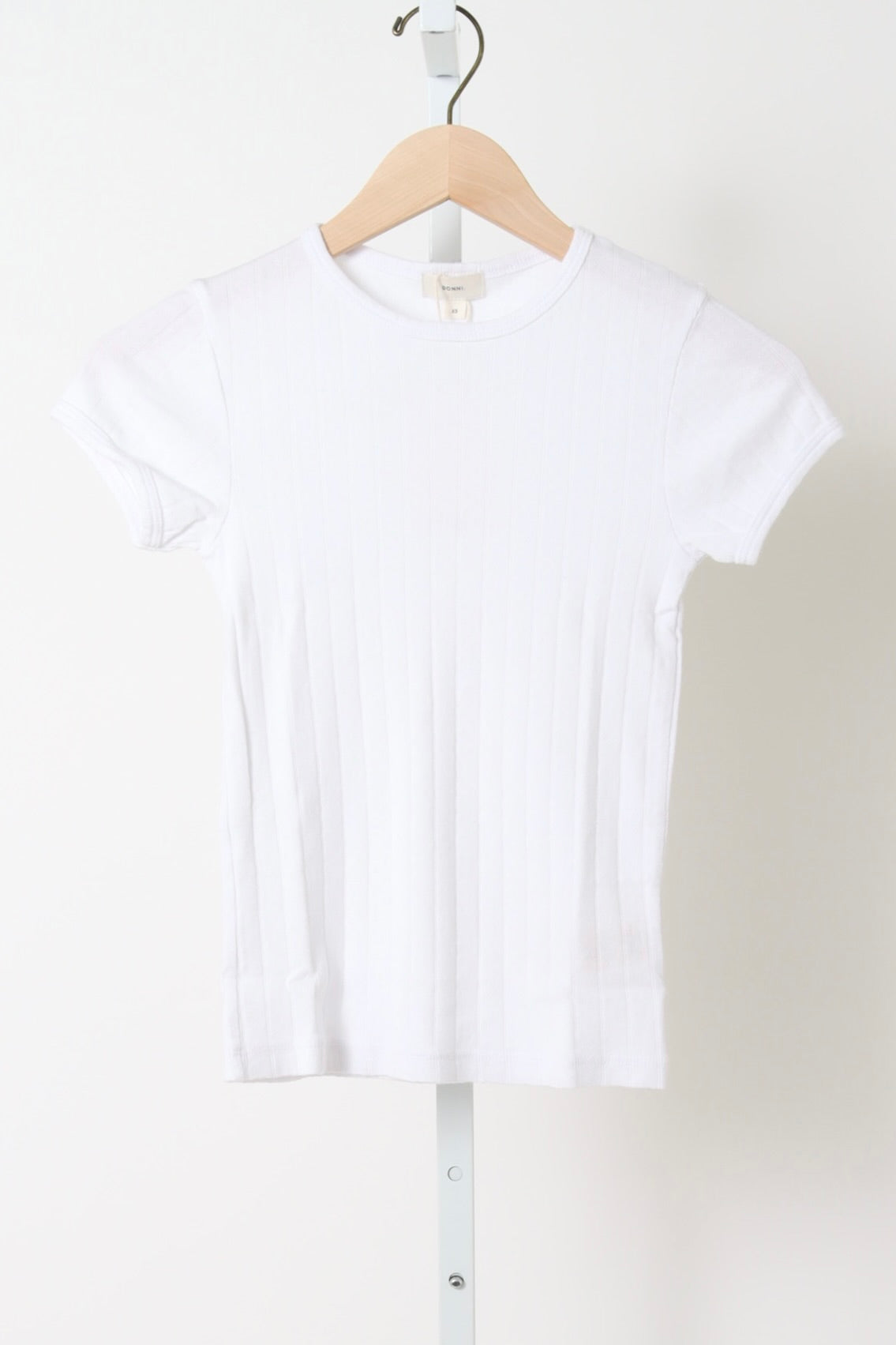 The Pointelle Baby Tee - Powder
