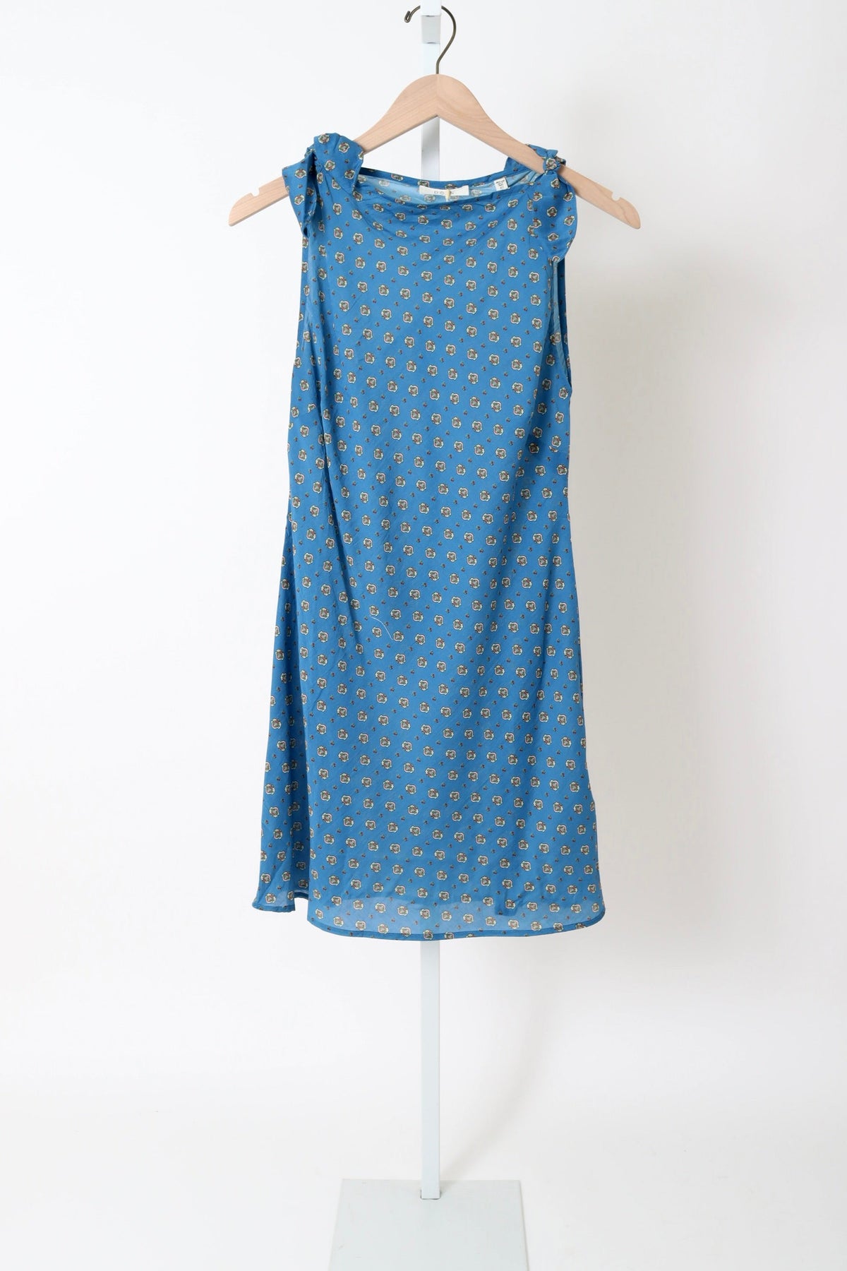 Maltina Dress - Santorini Blue Cadiz Foulard (By Phone Order)