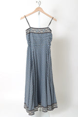 Lana Scarf-Print Midi Dress -  Blue Jay Multi