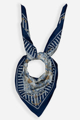 Bretagne Cotton Scarf - Navy