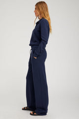 Polo Sweatshirt - Navy