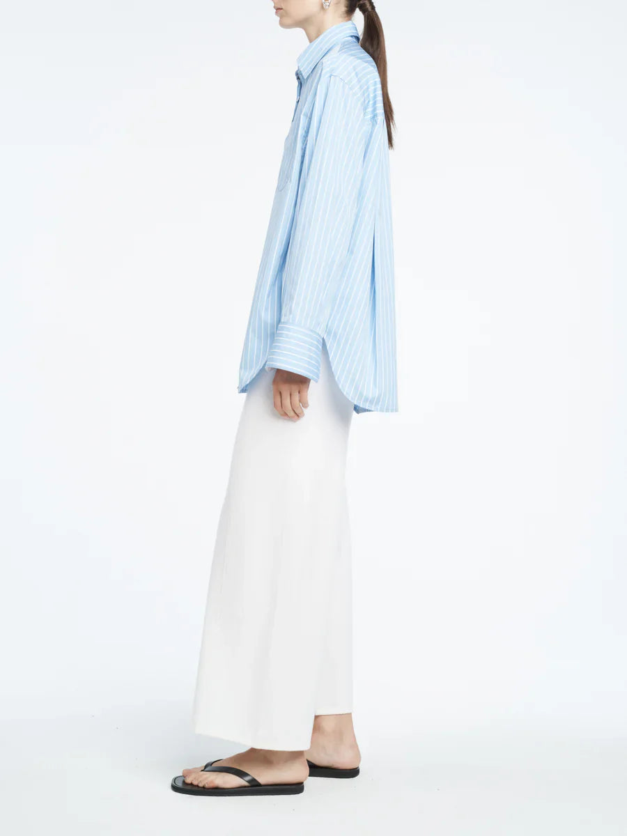 Tunic Shirt - Sky Blue Stripe