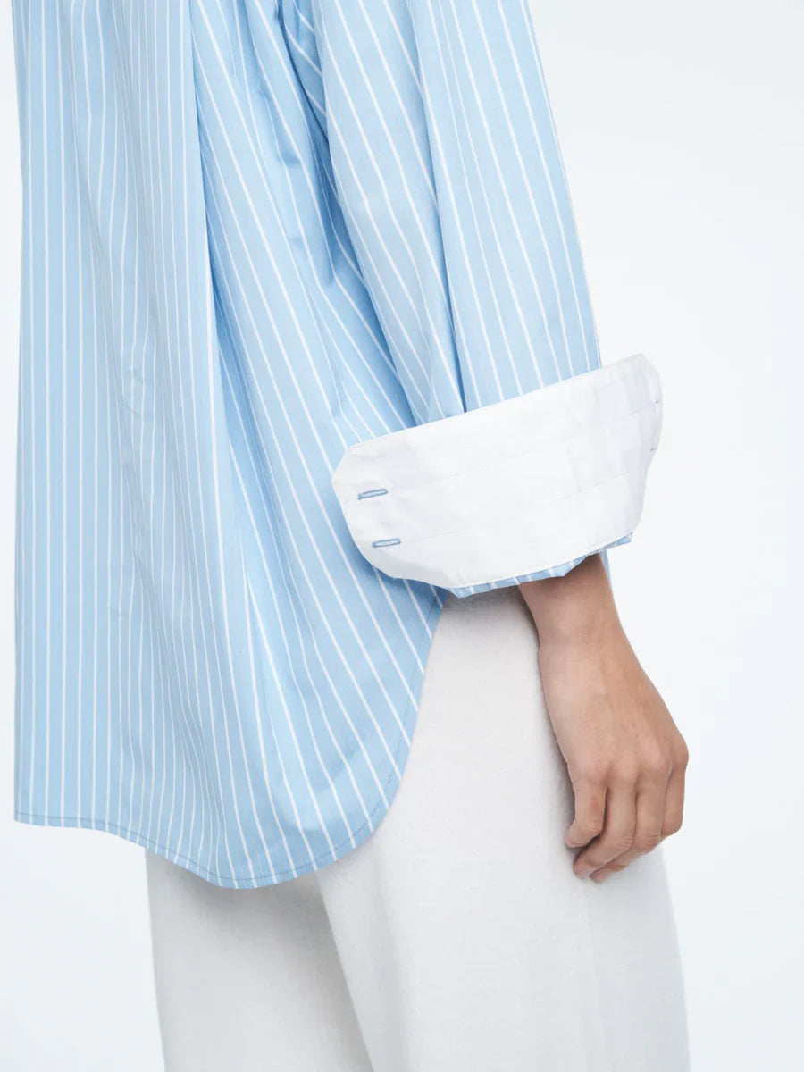 Tunic Shirt - Sky Blue Stripe