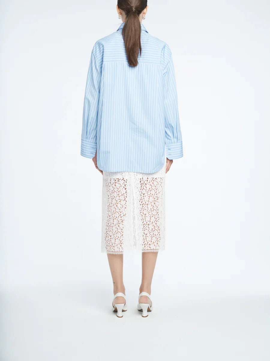 Tunic Shirt - Sky Blue Stripe