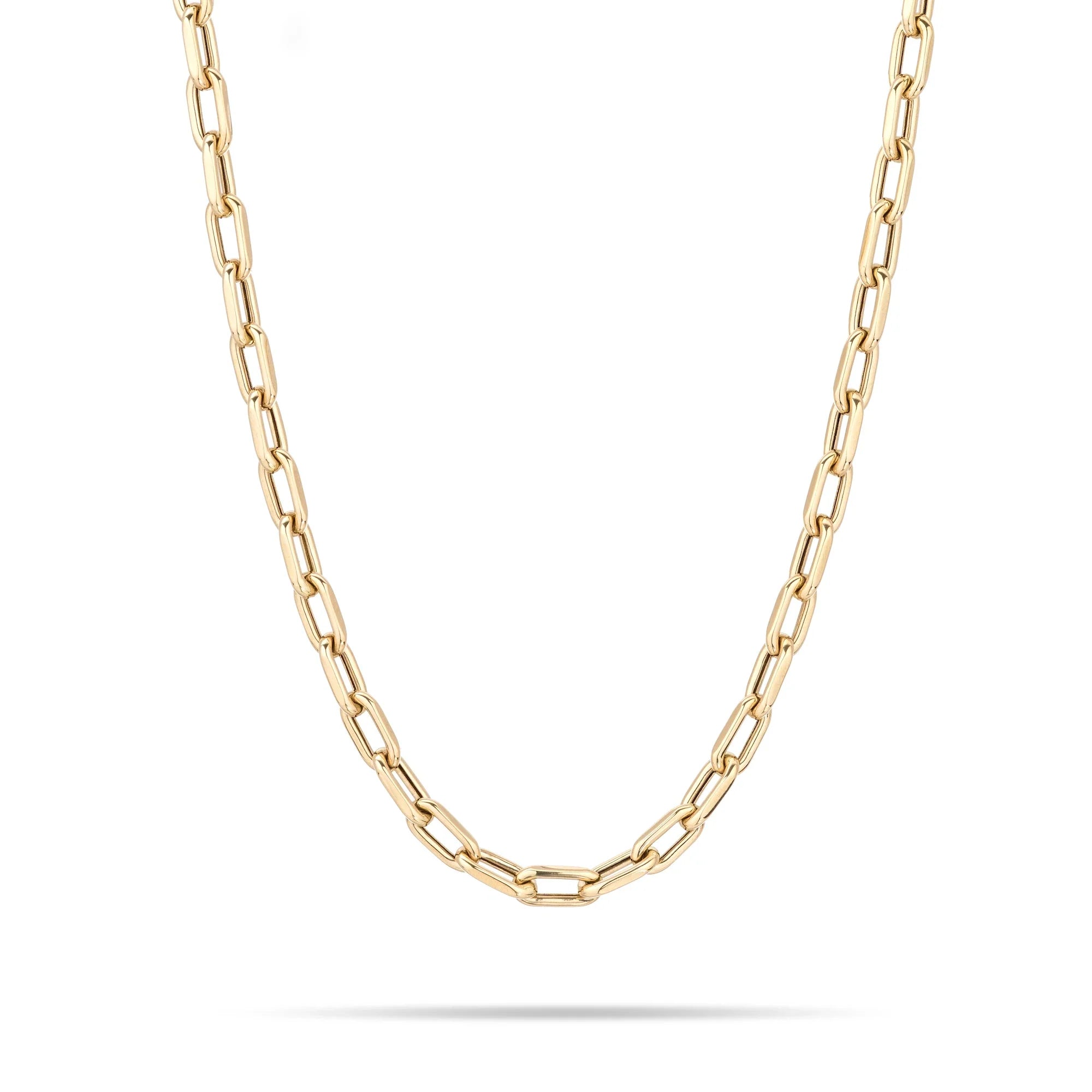 16" 5.3mm wide Italian Chain Link Necklace - 14K Yellow Gold (By Special Order)