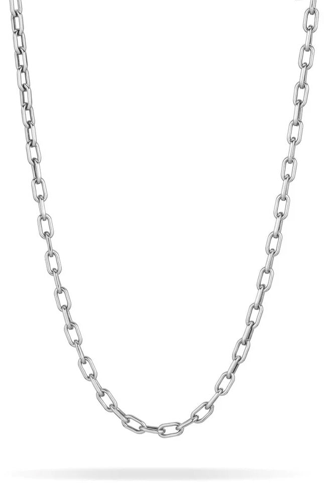 4mm Wide 18" Italian Chain Link - Silver (By Special Order)