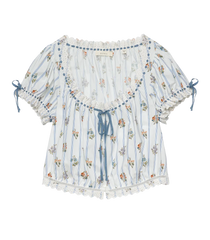 Nera Top - Fleurs de Bordeaux (By Phone Order Only)