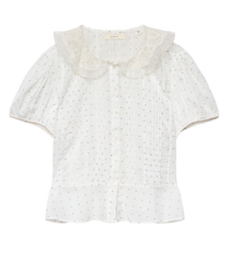 Oleta Top - Salt Flock (By Phone Order Only)