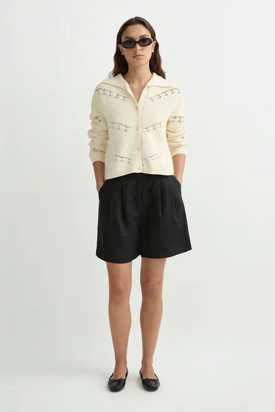 Dylan Cardigan - Pearl