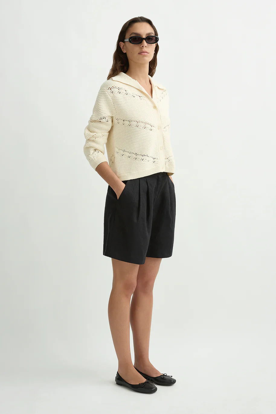Dylan Cardigan - Pearl