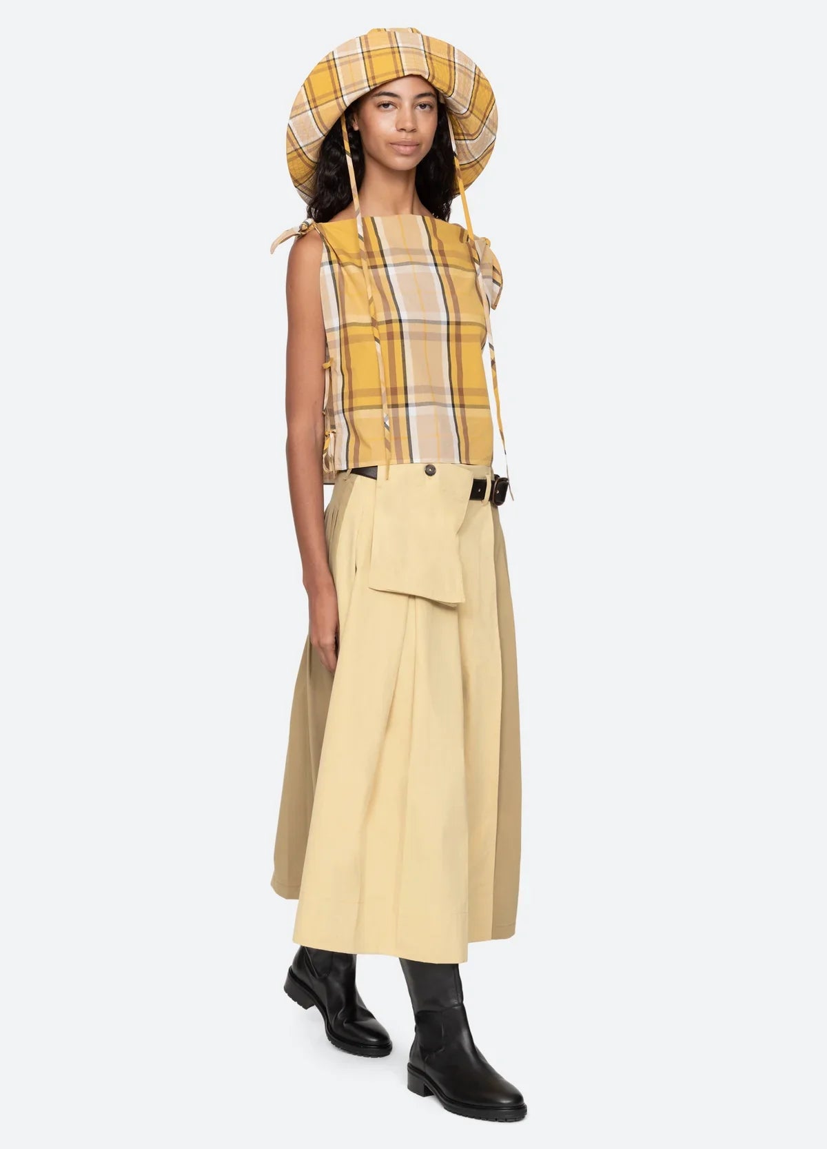 Copeland Plaid Top - Yellow