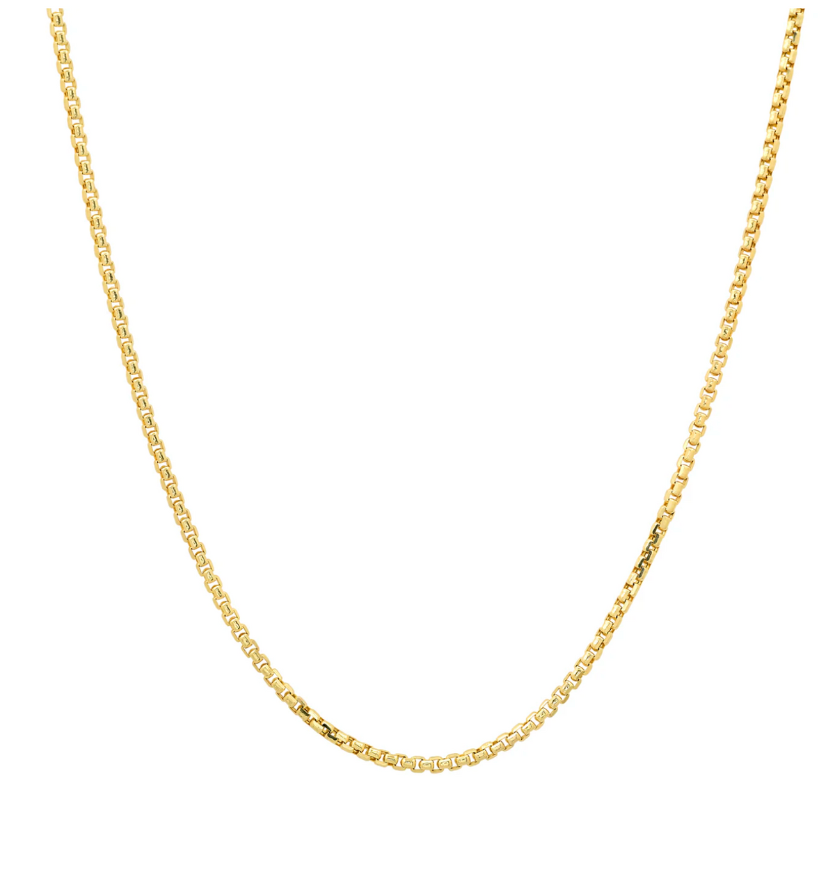 18" Box Chain - Yellow Gold