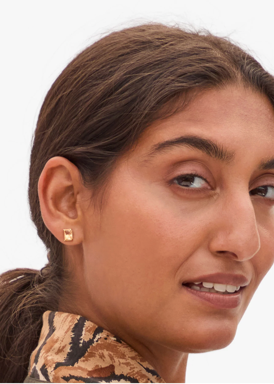 Bijoux Stud Earrings - Citrine