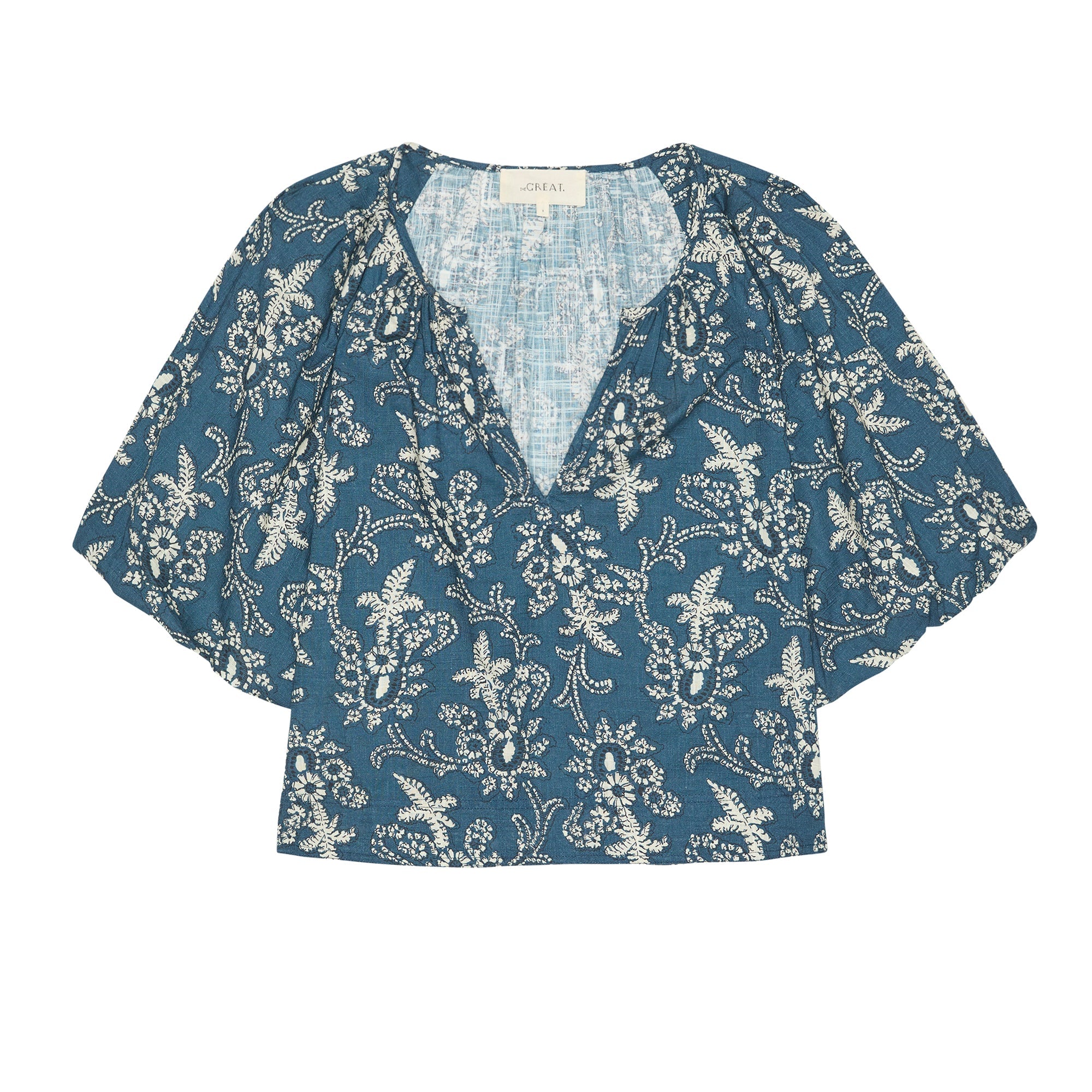 The Blythe Top - Indigo Bandana
