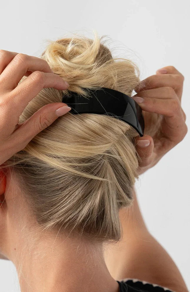 Rectangle Volume Barrette - French Classic - Mojave