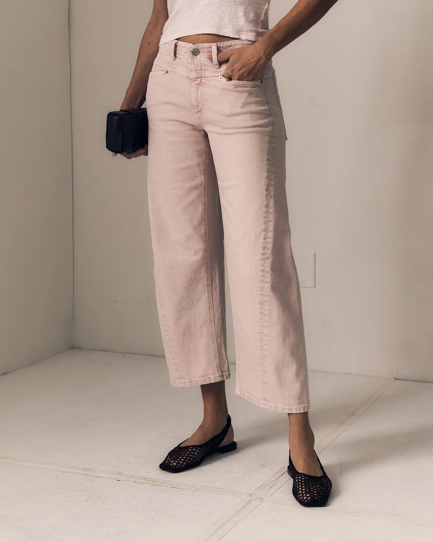 Selena Crop - Petal Pink