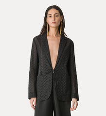 14877_My Jacket - Muslin jacket with “broderie anglaise” embroidery - Noir