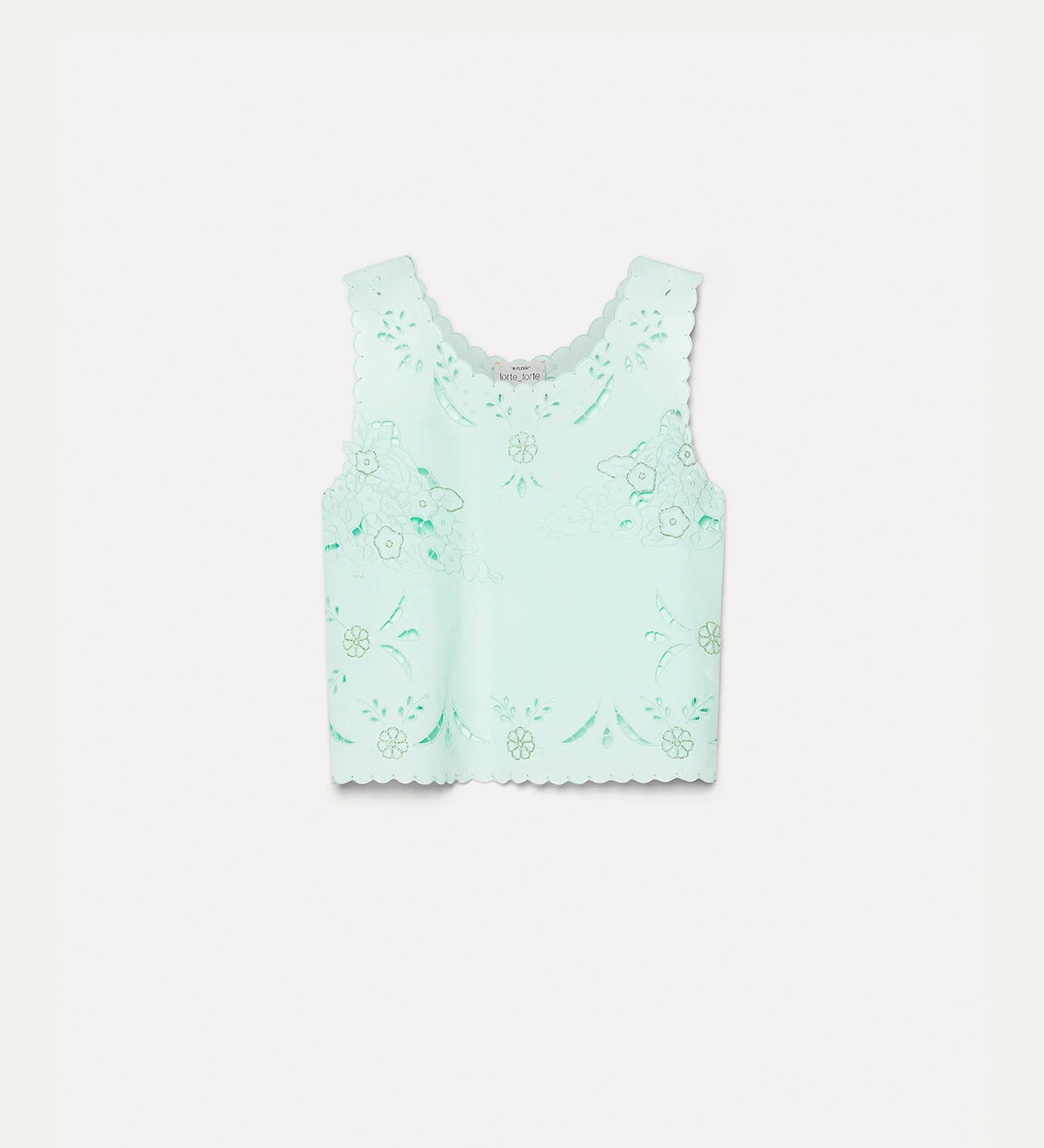 14846_My Top - Poplin Top with “Lace and Glass” Embroidery - Plume