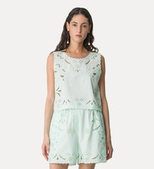 14846_My Top - Poplin Top with “Lace and Glass” Embroidery - Plume