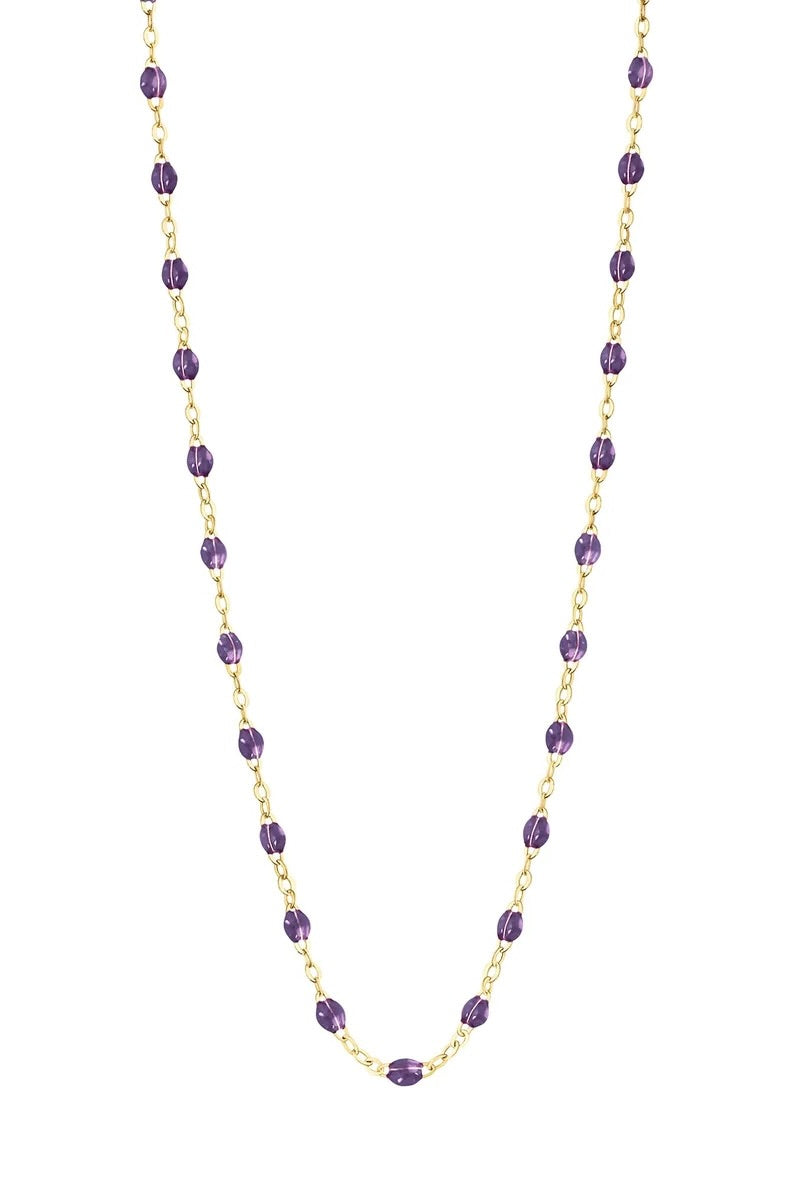 16.5" Classic Gigi Necklace - Violet + Yellow Gold