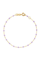 6.7" Classic Gigi Bracelet - Lilac + Yellow Gold