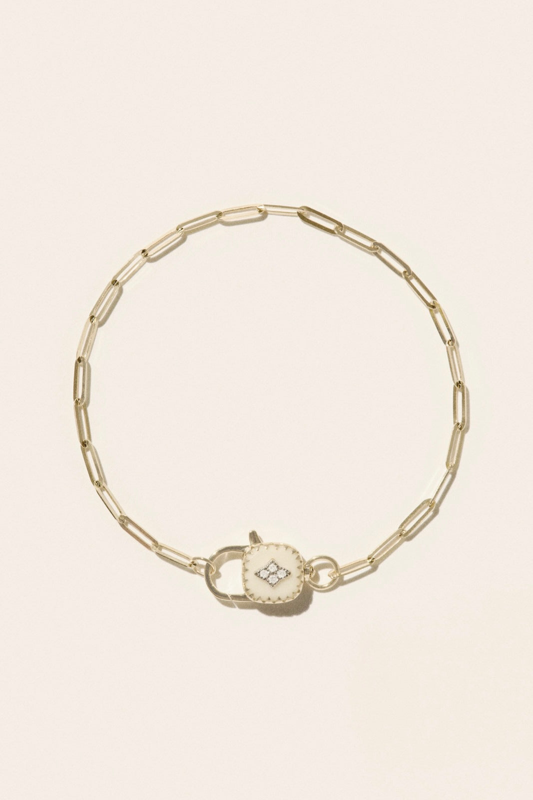 Ginger Bracelet - Blanc and 9K Gold